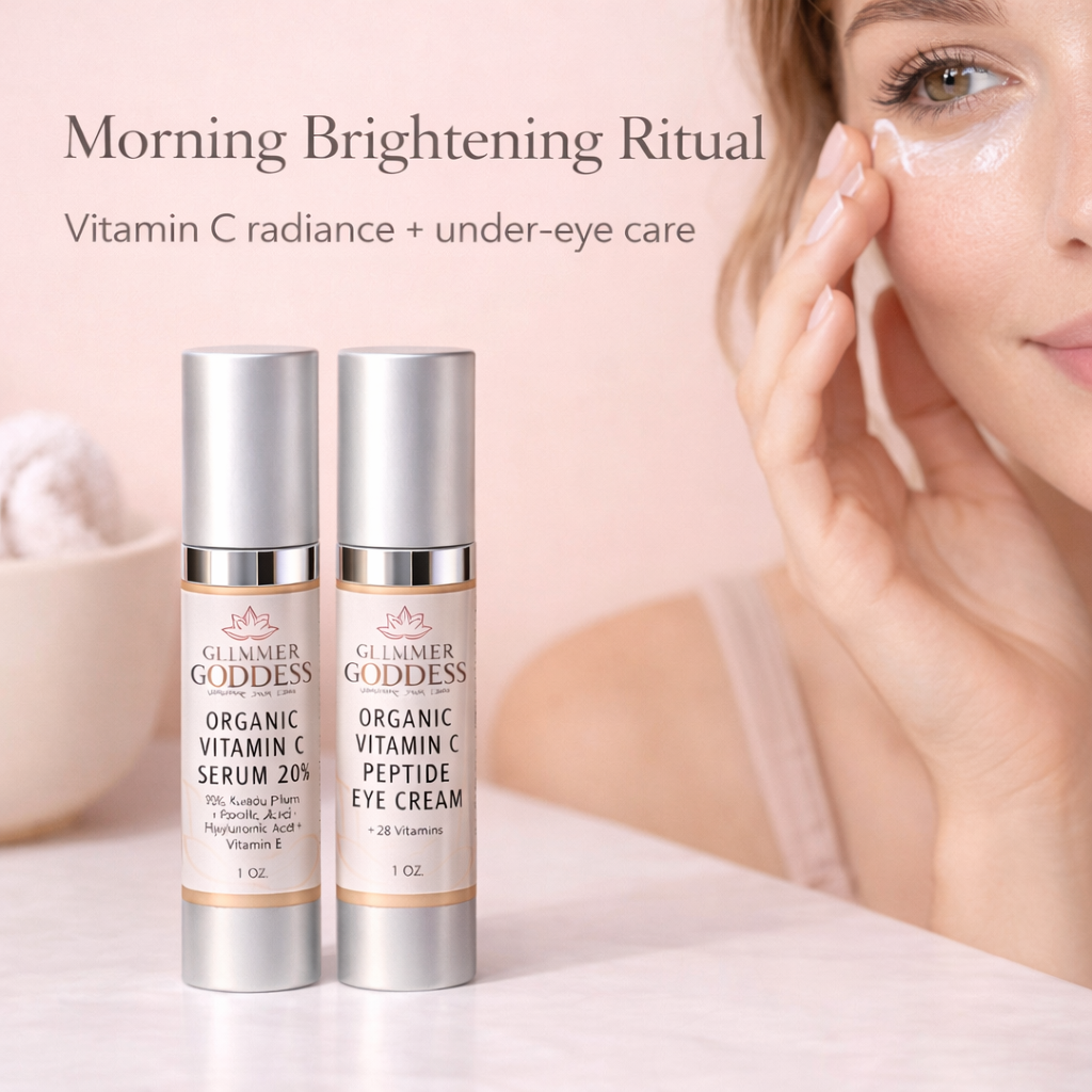 Organic Vitamin C Glow Duo – 20% Vitamin C + Peptide Eye Serum